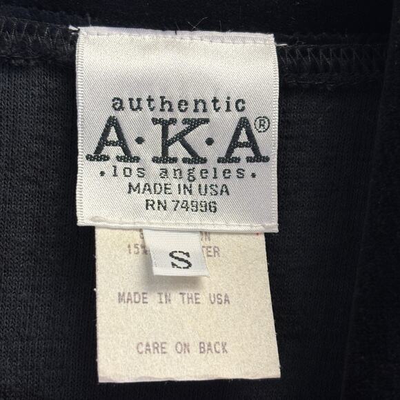 Vintage AKA Los Angeles Womens 90s Comfy Oversized Fleece Velour Top Size S Soft - Picture 3 of 7